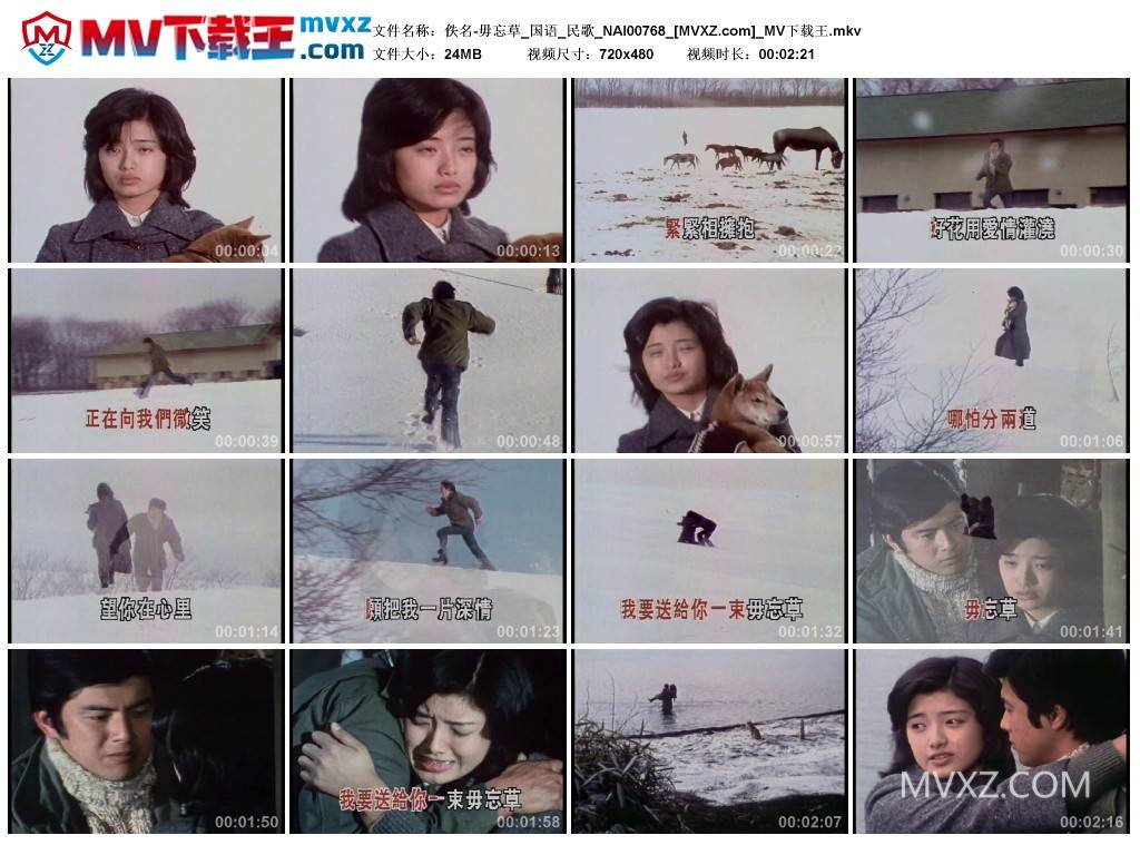 佚名-毋忘草_国语_民歌_NAI00768